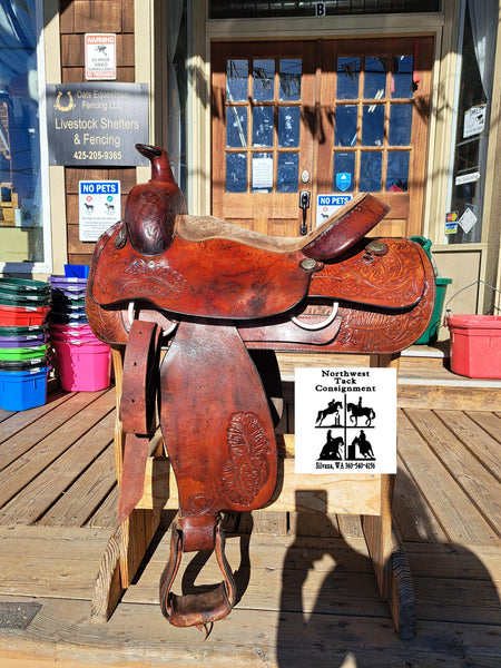 16" Hereford Tex Tan Roping Saddle