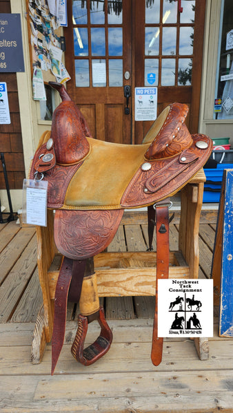 13.5" Sport Saddle Bob Marshall Treeless Barrel Saddle