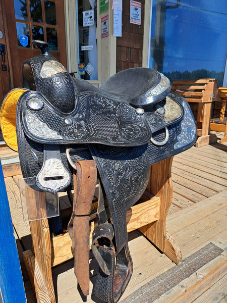 14" Silver Royal Challenger Western Show Saddle