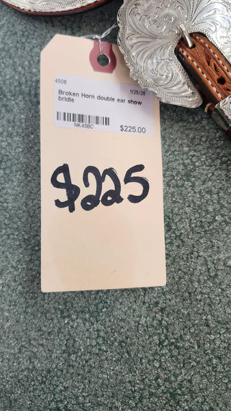 Broken Horn Show Bridle