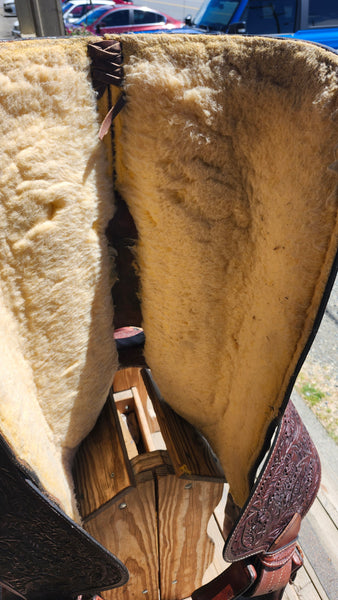 15.5" Hereford Tex Tan Western Equitation Show Saddle
