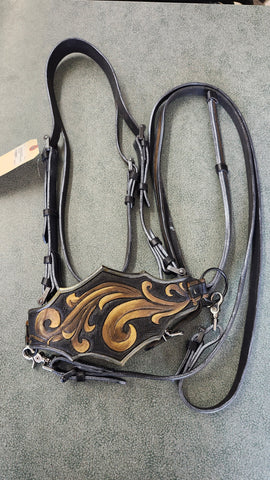 Thunder basin Equine Custom Bridle with reins