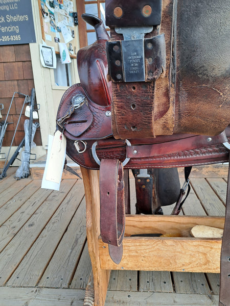 16" Diamond H Western Saddle