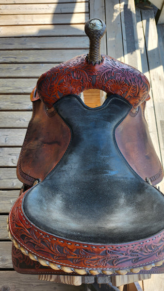 15" Hereford Tex Tan Barrel Saddle