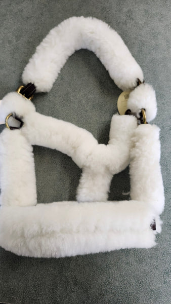 OS Welsh Leather Halter with Fleece