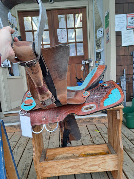 15" Double T Barrel Saddle