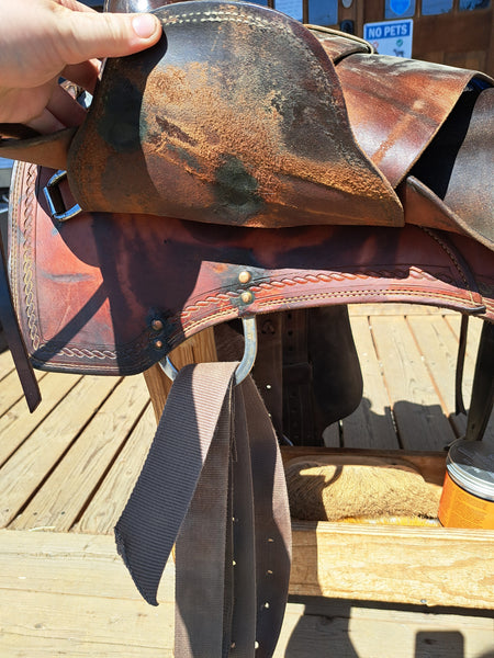 16.5" Brighton Saddlery Ranch Roping Saddle