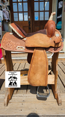 14" Circle Y Arizona Snowflake Barrel saddle