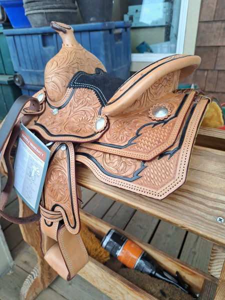 NEW! 8" Silver Royal Mini Hilltop Show Saddle