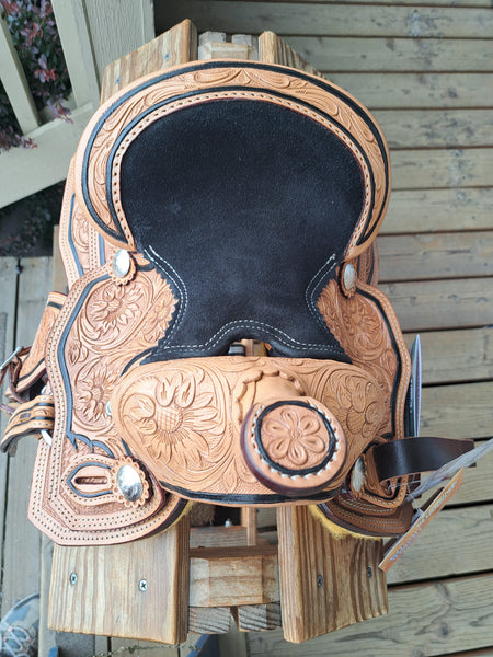 NEW! 8" Silver Royal Mini Hilltop Show Saddle
