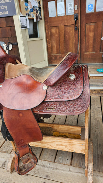 16" Hereford Tex Tan Western Pleasure Trail Saddle