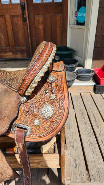 14" Martha Josey Cirlce Y  Barrel saddle