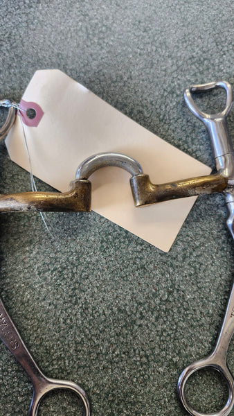 5" Myler Flat Shank Correctional Bit with Copper Mouth