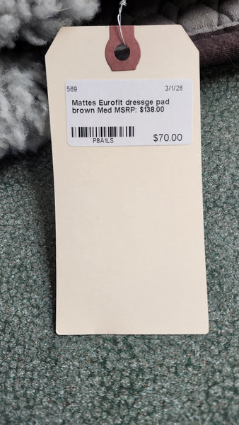 Mattes Eurofit Dressage Pad