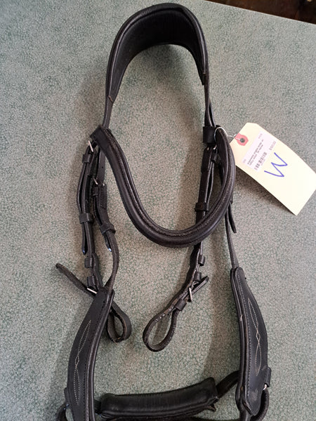 Horse Ergonomic English bridle with fancy Stitch