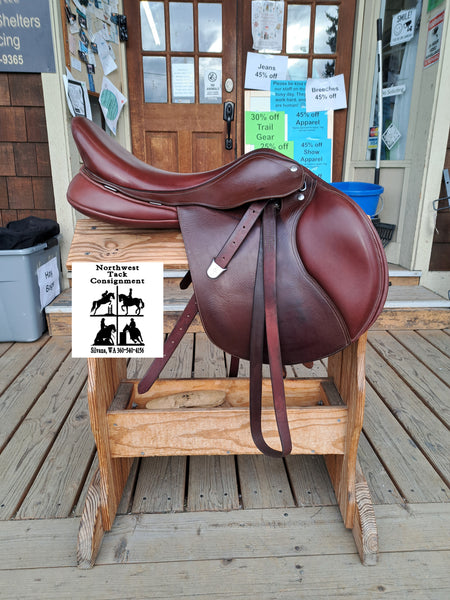 17.5" Bates Hunter Jumper Saddle