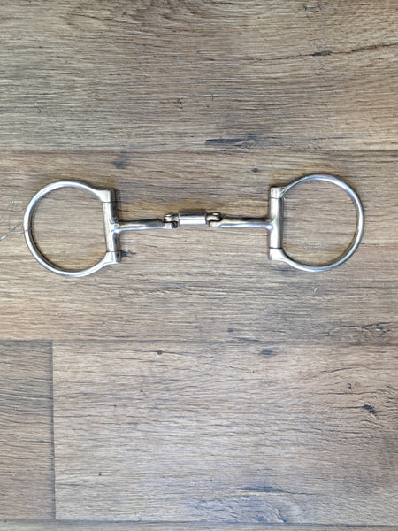 5.25" Myler Hinged Bristol Barrel Western D Ring Snaffle