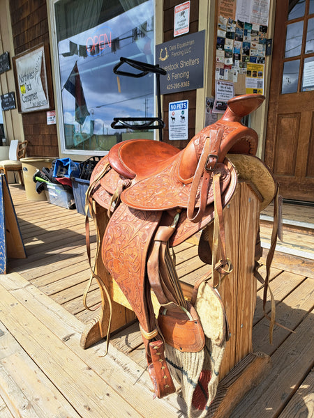 14" George Lawrence Vintage Ranch Saddle