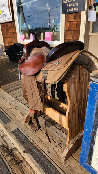 17" Big Horn Cordura Western Trail Saddle