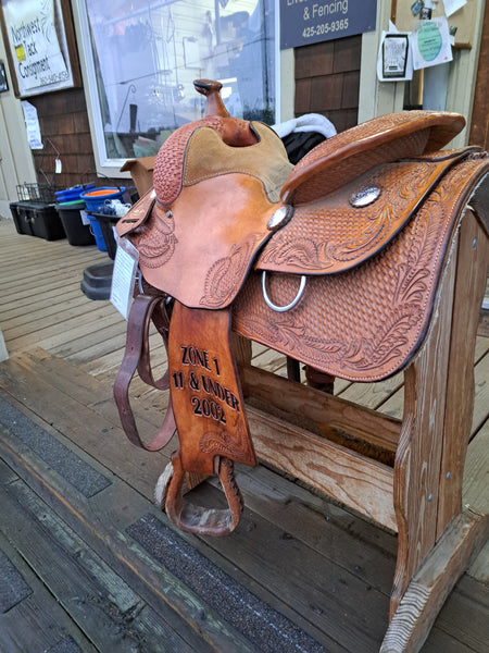 14" Jim Taylor Rocking T Reining Saddle