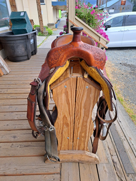 ON TRIAL 16.5" Caliente Saddleshop Ranch Cutter Saddle