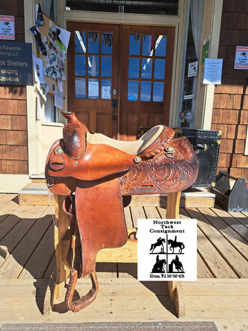 15.5" Carson River Barn Saddle Co. Saddle