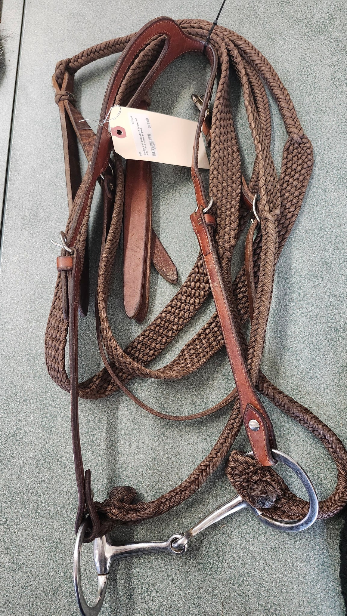 Single Ear Buckstitch Bridle set