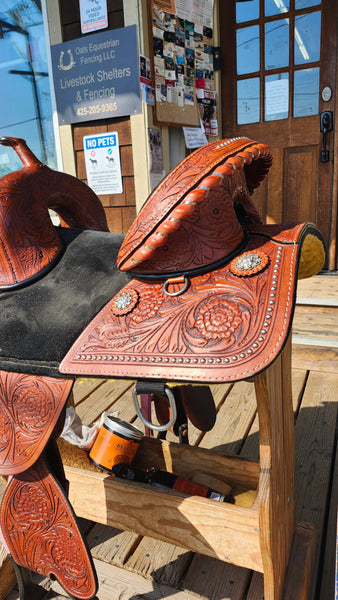 15" Circle J Treeless Barrel Saddle