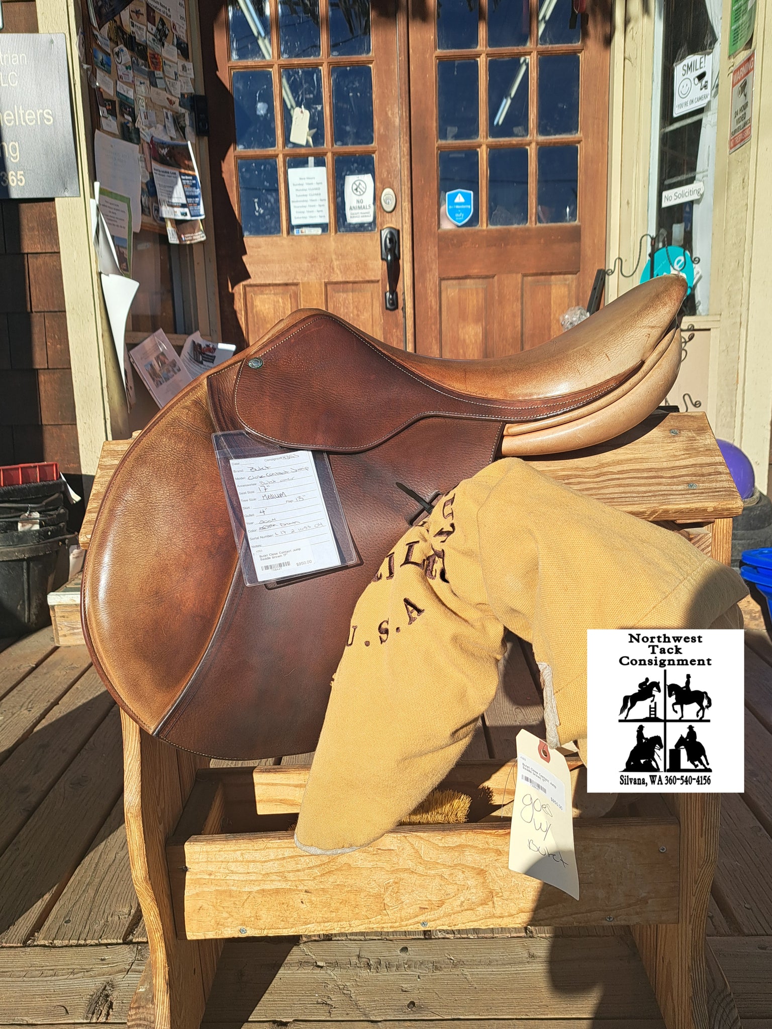 17" Butet Close Contact Jump Saddle