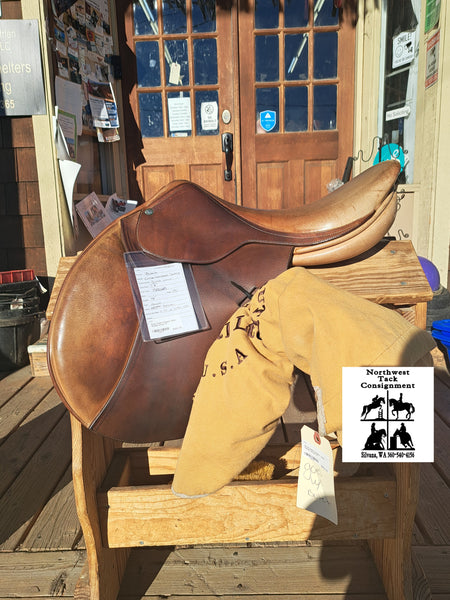 17" Butet Close Contact Jump Saddle