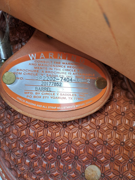 14" Circle Y Barrel Saddle
