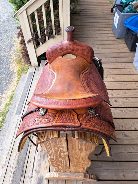 ON TRIAL 16.5" Caliente Saddleshop Ranch Cutter Saddle