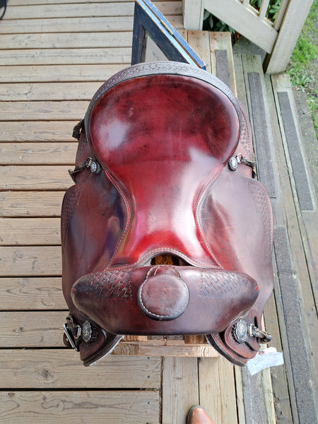 16" Diamond H Western Saddle