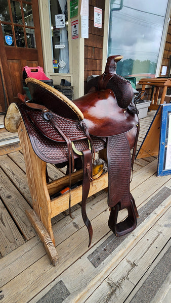 15.5" Hereford Tex Tan Roping Saddle