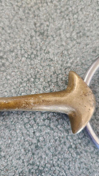 5.75" Herm Sprenger Aurigan loose Ring Snaffle with Lozenge