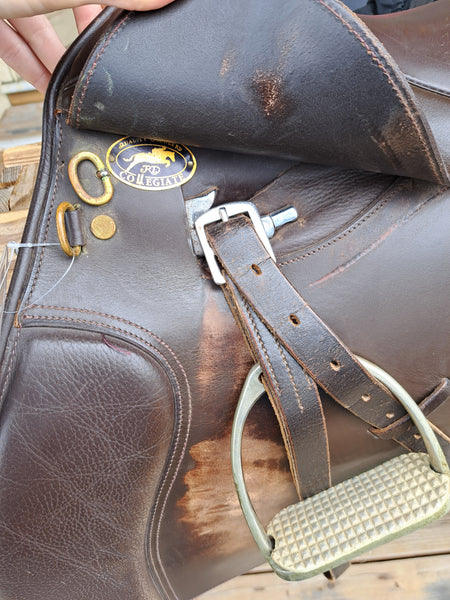 17.5" Collegiate Art All Purpose English Saddle