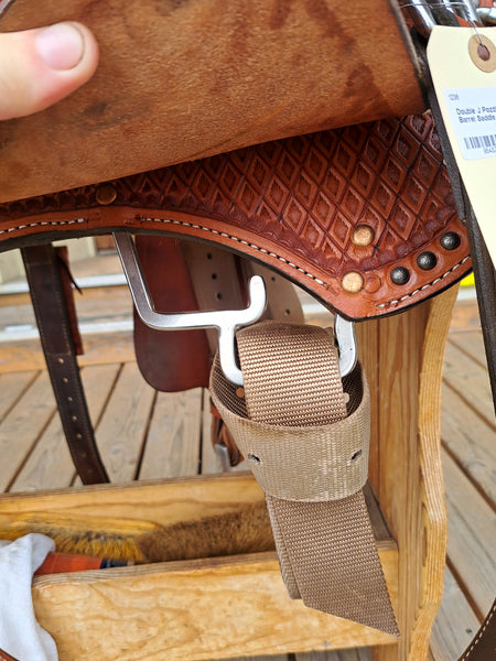 14" Double J Pozzi Pro Racer Barrel Saddle