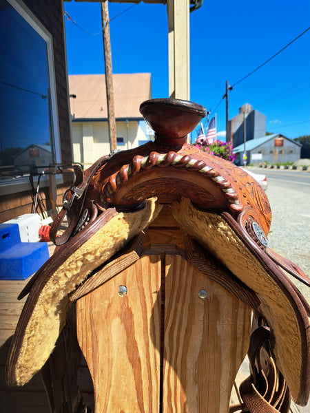 16" Champion Turf Vintage Western Equitation Show Saddle