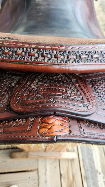 ON TRIAL 16" Jim Taylor Larry Trocha Cowhorse Saddle