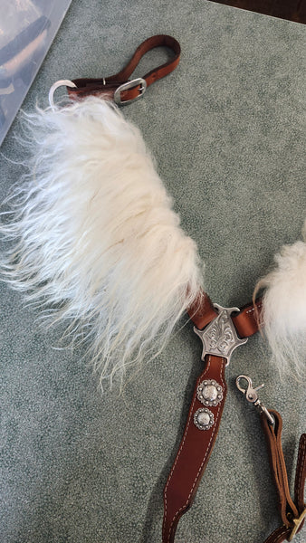 Custom Breast Collar W/ Angora