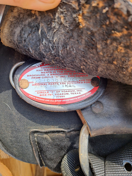 15" Circle Y Park and Trail Western Cordura Saddle