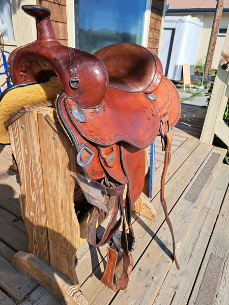16" Circle Y Alpine Flex2 Western Trail Saddle