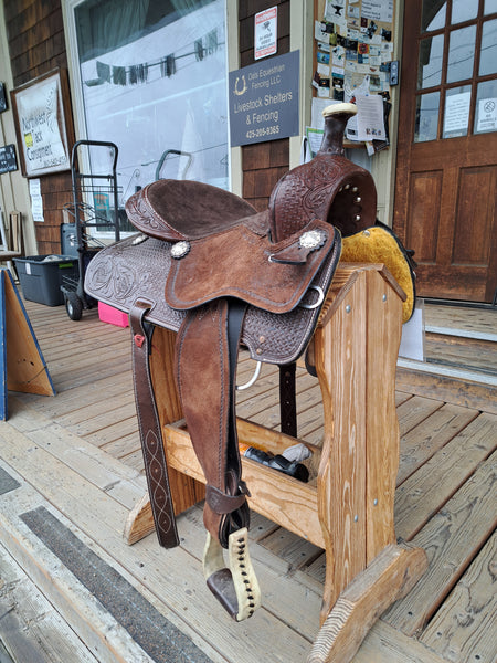 16" Silver Royal Jackpot All Around Roping Saddle