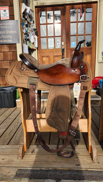 17" Big Horn Cordura Western Trail Saddle