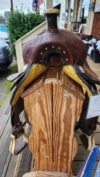 16" Silver Royal Jackpot All Around Western Saddle