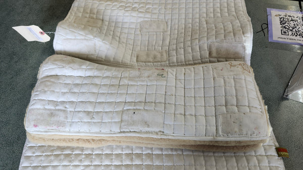 Fleeceworks Quilted dressage Pad with Fleece Lining