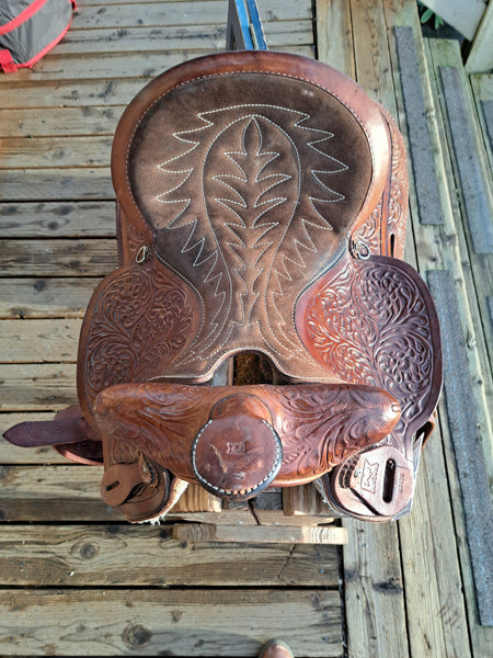 15" Vintage Keyston Western Saddle