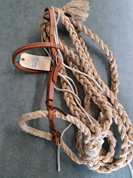 Loping Hackamore W/ Mecate Reins