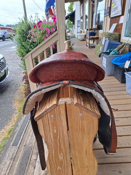 15" Tex-Tan Barrel Racing Saddle