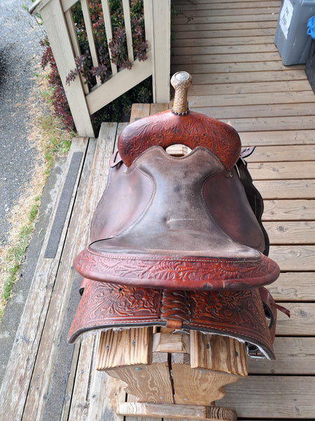 15" Tex-Tan Barrel Racing Saddle